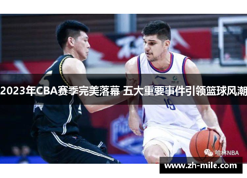 2023年CBA赛季完美落幕 五大重要事件引领篮球风潮 2023年CBA赛季完美落幕 五大重要事件引领篮球风潮