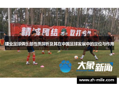 建业足球俱乐部性质探析及其在中国足球发展中的定位与作用
